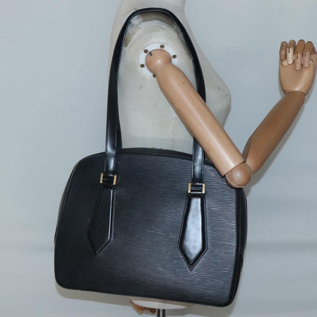 LOUIS VUITTON Epi Voltaire Shoulder Bag Black M52432 LV Auth ki5814