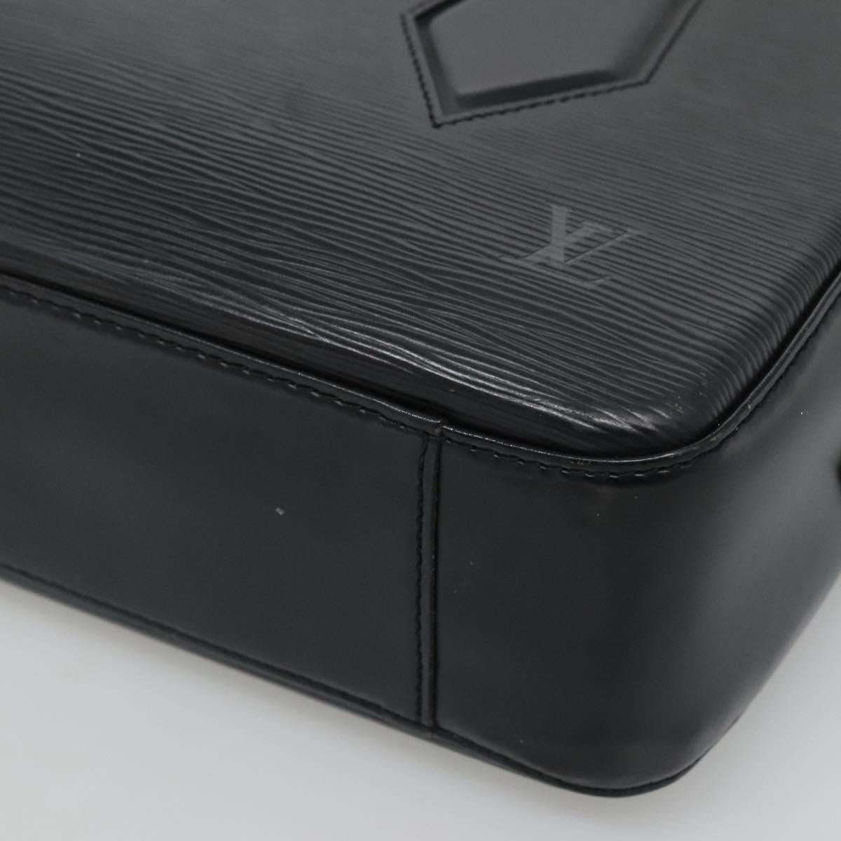 LOUIS VUITTON Epi Voltaire Shoulder Bag Black M52432 LV Auth ki5814