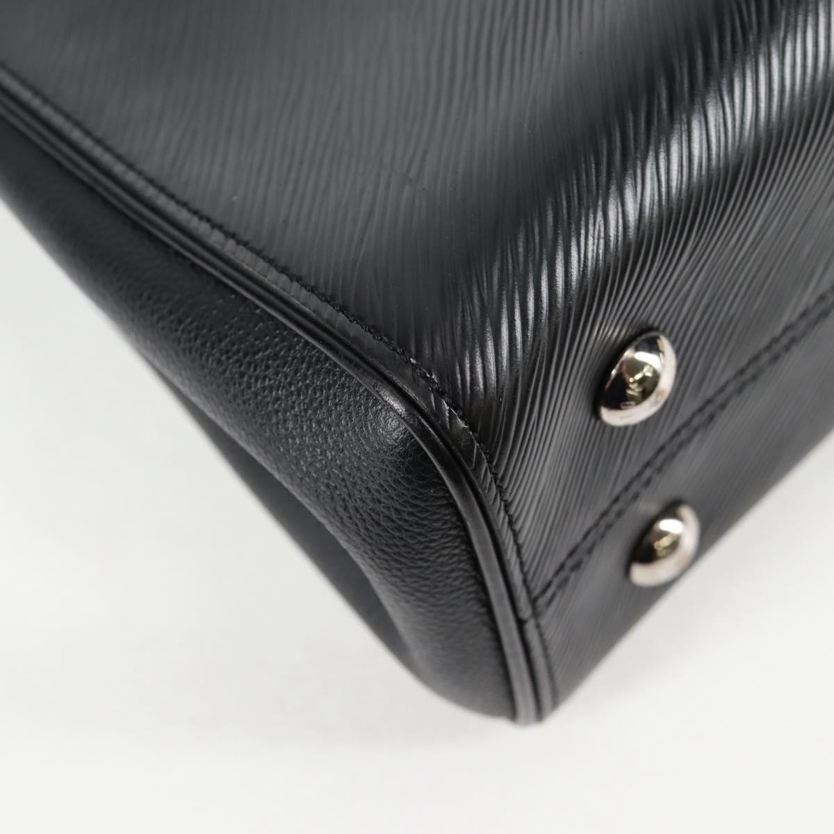 LOUIS VUITTON Epi Grunel Tote PM Tote Bag Black M57680 LV Auth ki5827M