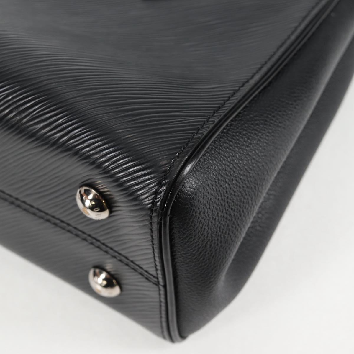 LOUIS VUITTON Epi Grunel Tote PM Tote Bag Black M57680 LV Auth ki5827M