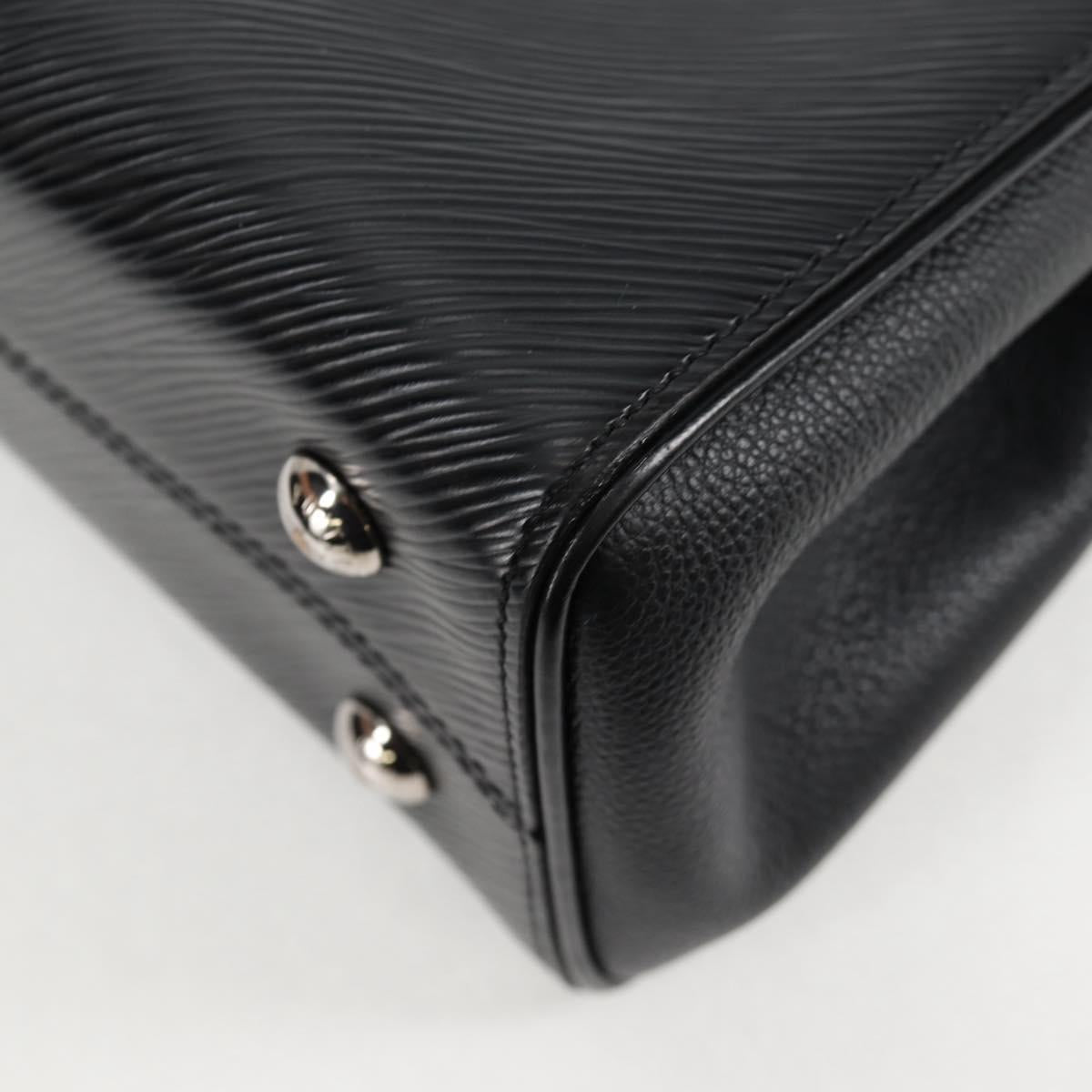 LOUIS VUITTON Epi Grunel Tote PM Tote Bag Black M57680 LV Auth ki5827M