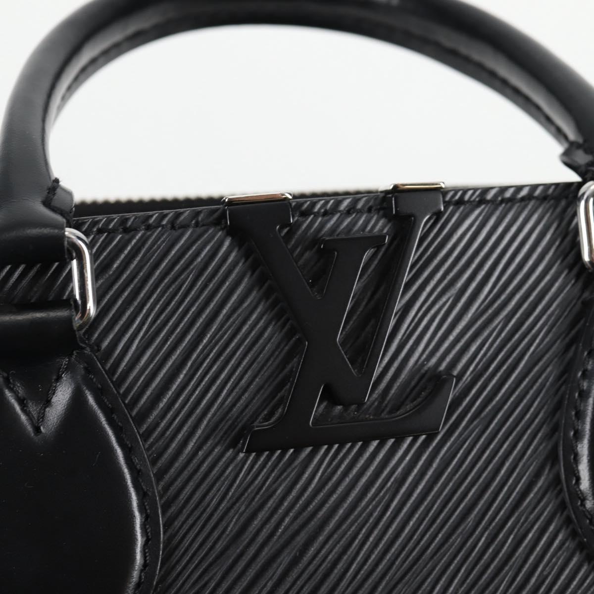 LOUIS VUITTON Epi Grunel Tote PM Tote Bag Black M57680 LV Auth ki5827M