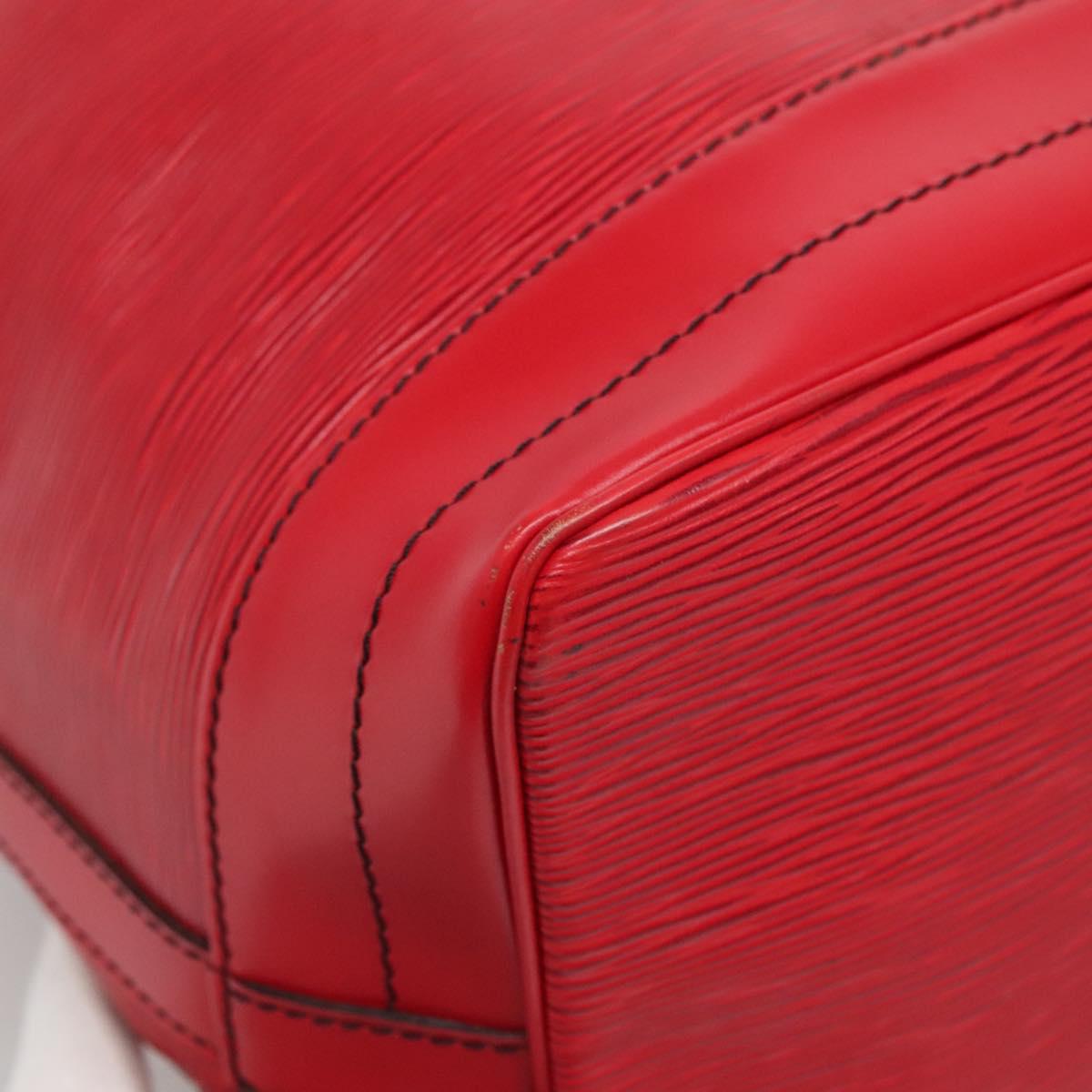 LOUIS VUITTON Epi Noe Shoulder Bag Red M44007 LV Auth ki5853