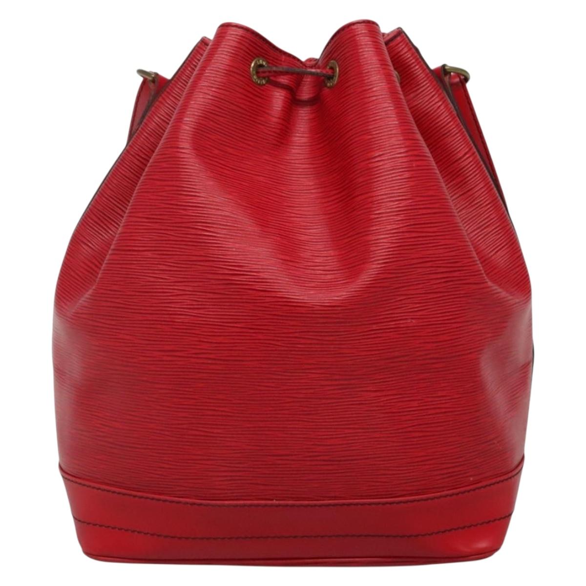 LOUIS VUITTON Epi Noe Shoulder Bag Red M44007 LV Auth ki5853