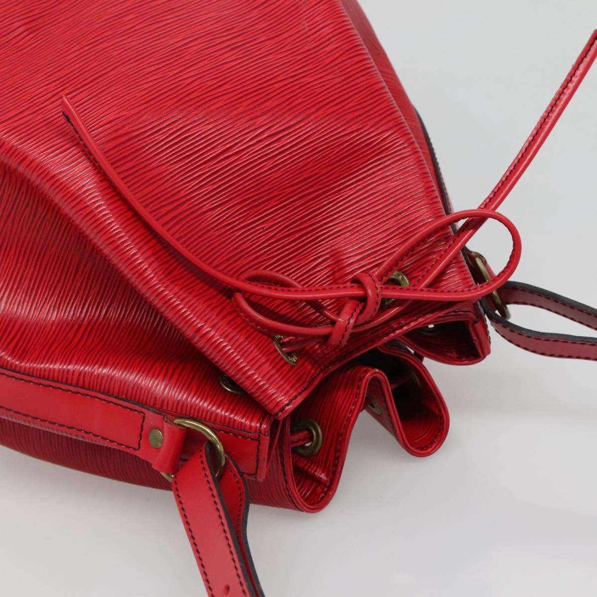 LOUIS VUITTON Epi Noe Shoulder Bag Red M44007 LV Auth ki5853