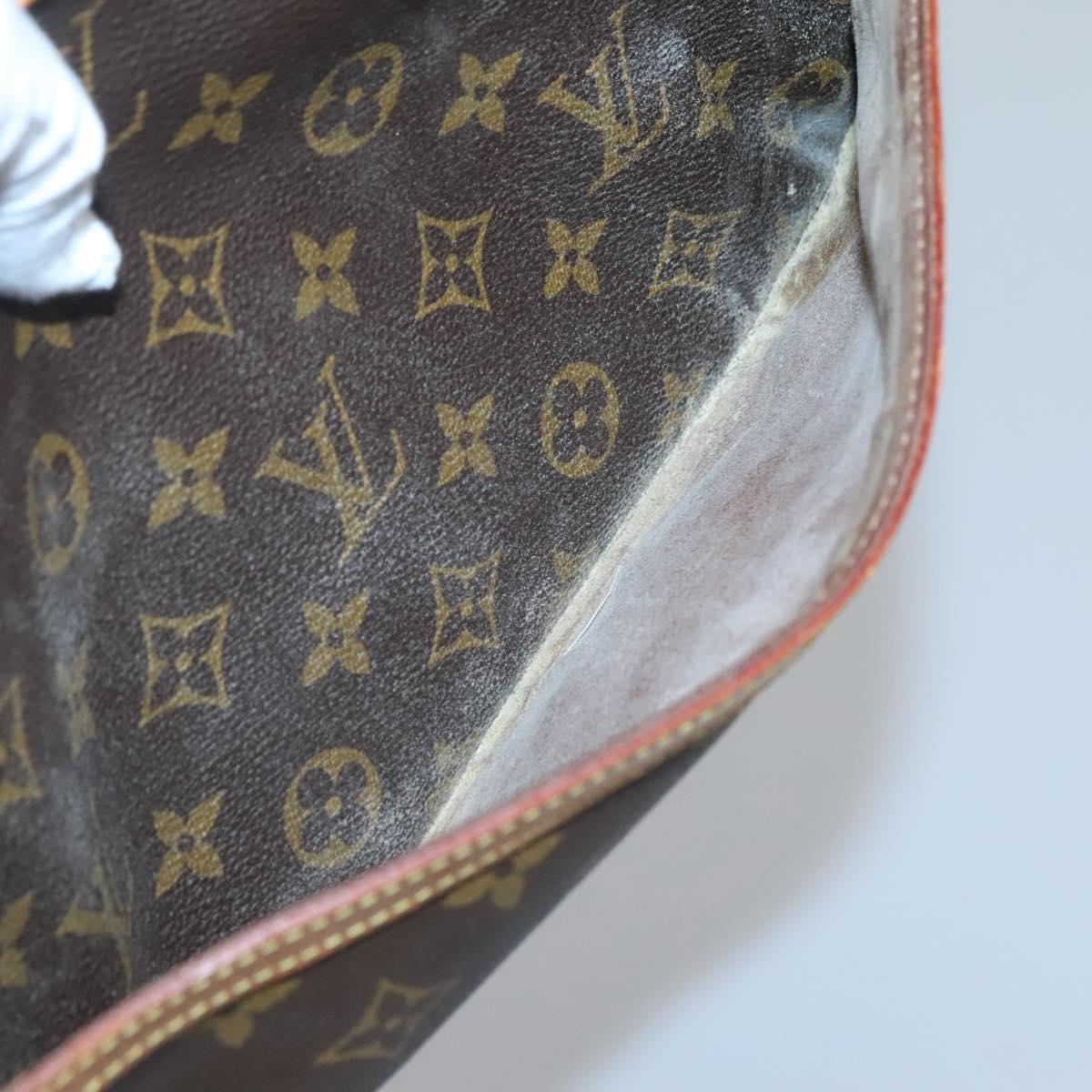 LOUIS VUITTON Monogram Compiegne 28 Clutch Bag M51845 LV Auth ki5867