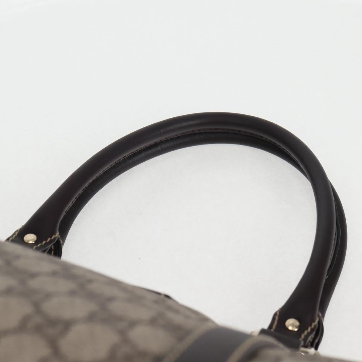 GUCCI GG Supreme Tote Bag PVC Brown Gold 201482 Auth ki5870A