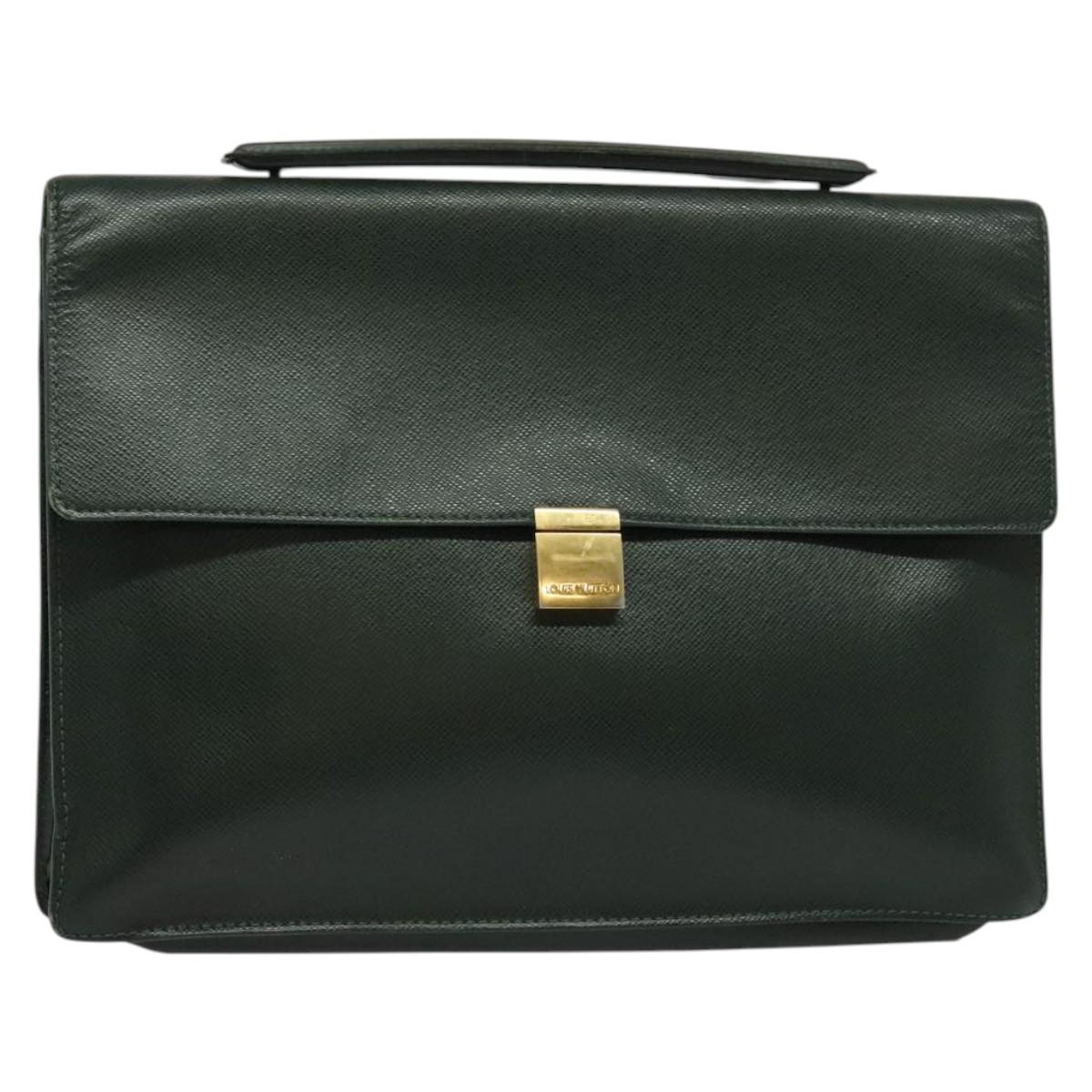 LOUIS VUITTON Taiga Porte Documents Angara Bag Epicea M30774 LV Auth ki5891