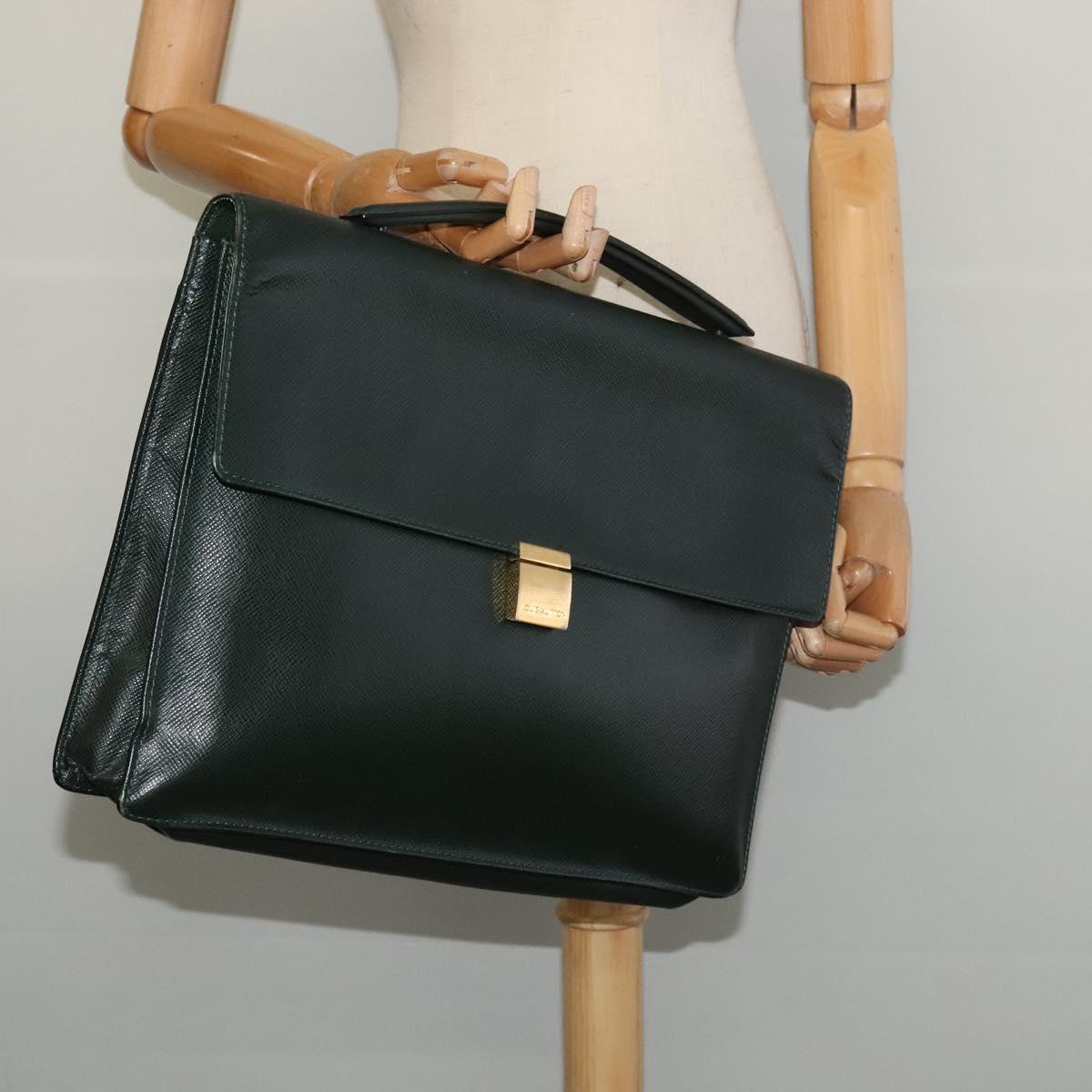 LOUIS VUITTON Taiga Porte Documents Angara Bag Epicea M30774 LV Auth ki5891