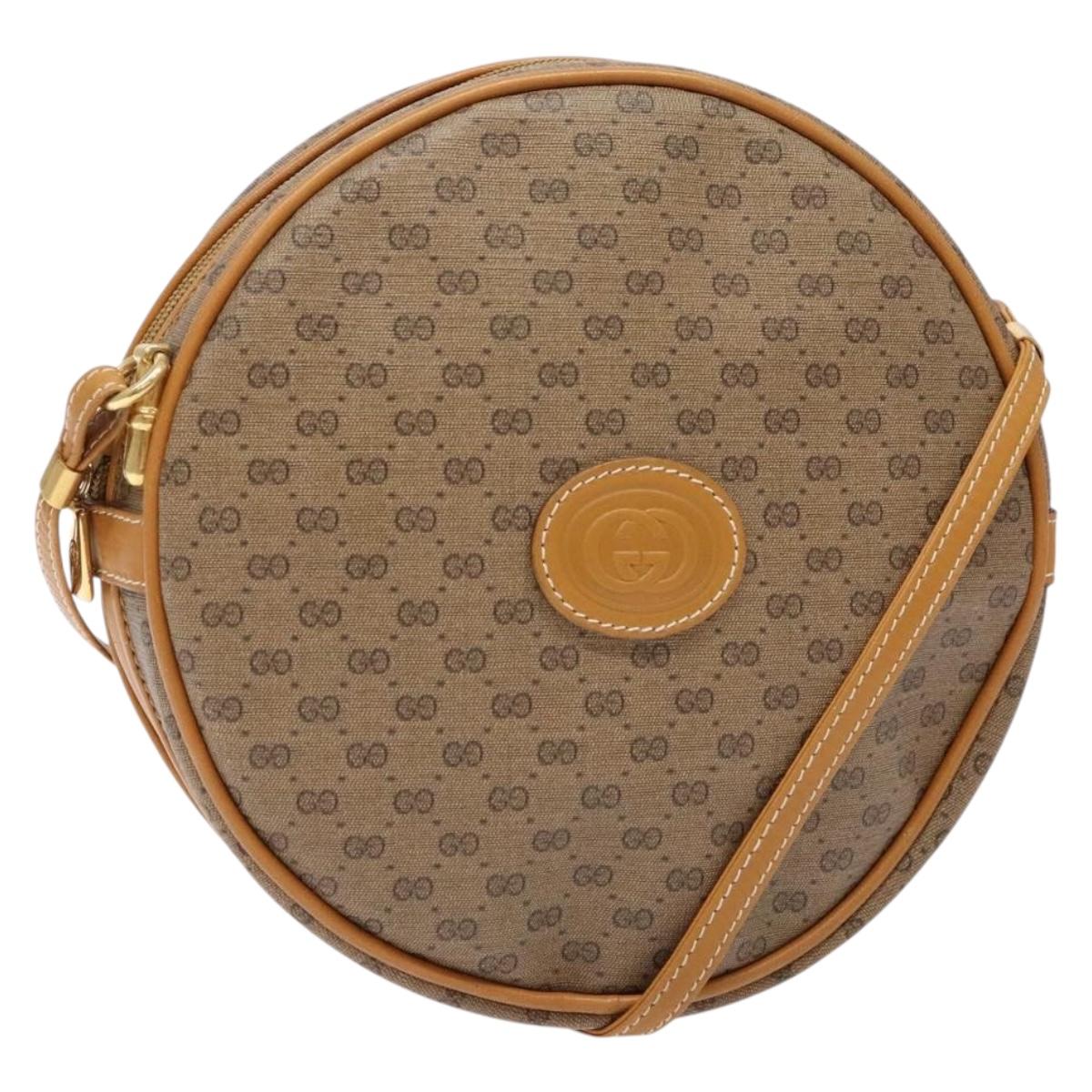 GUCCI Micro GG Supreme Shoulder Bag PVC Beige Gold 007 115 5575 Auth ki5921
