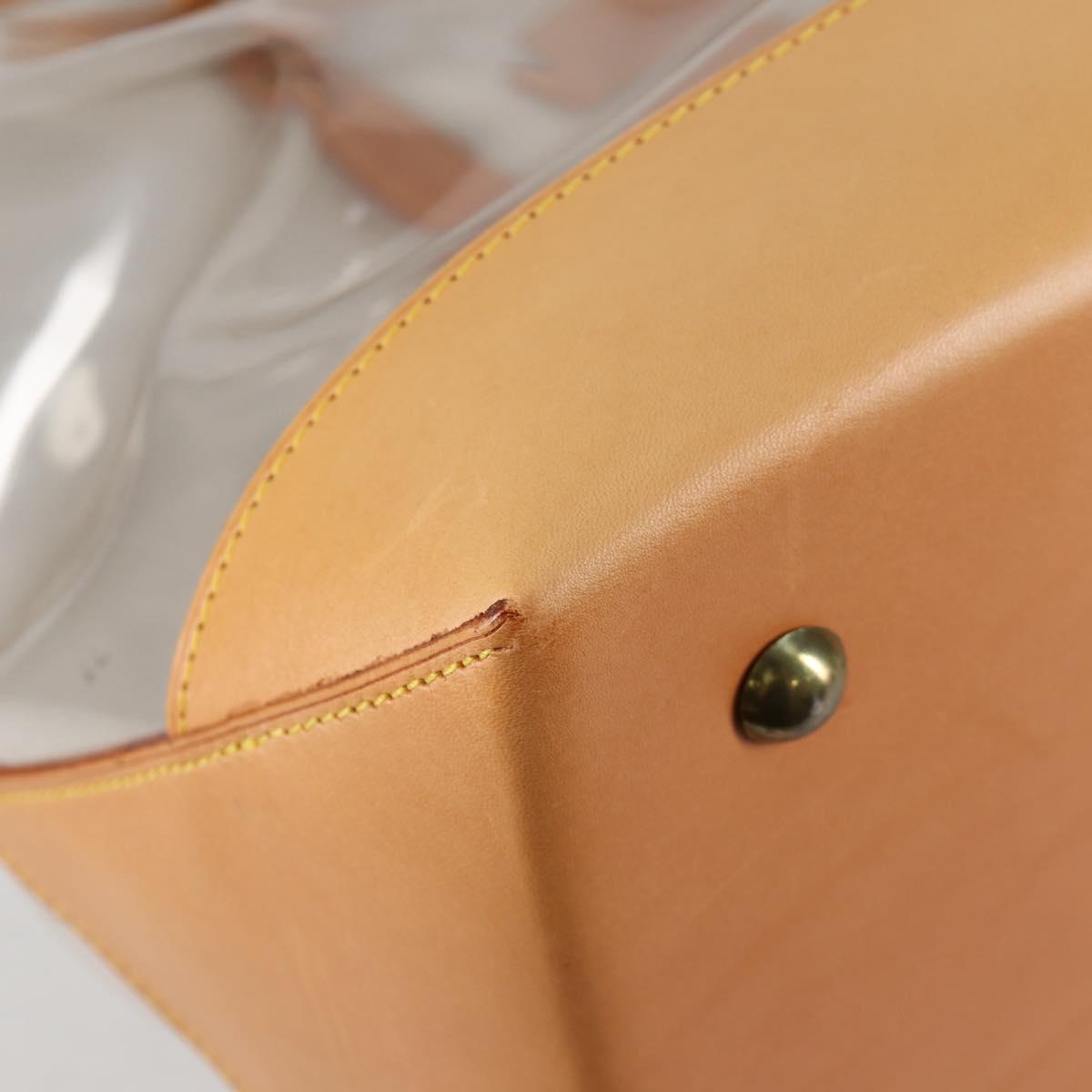 LOUIS VUITTON Isaac Mizrahi Tote Bag Vinyl Leather Clear M99027 Auth ki5924M