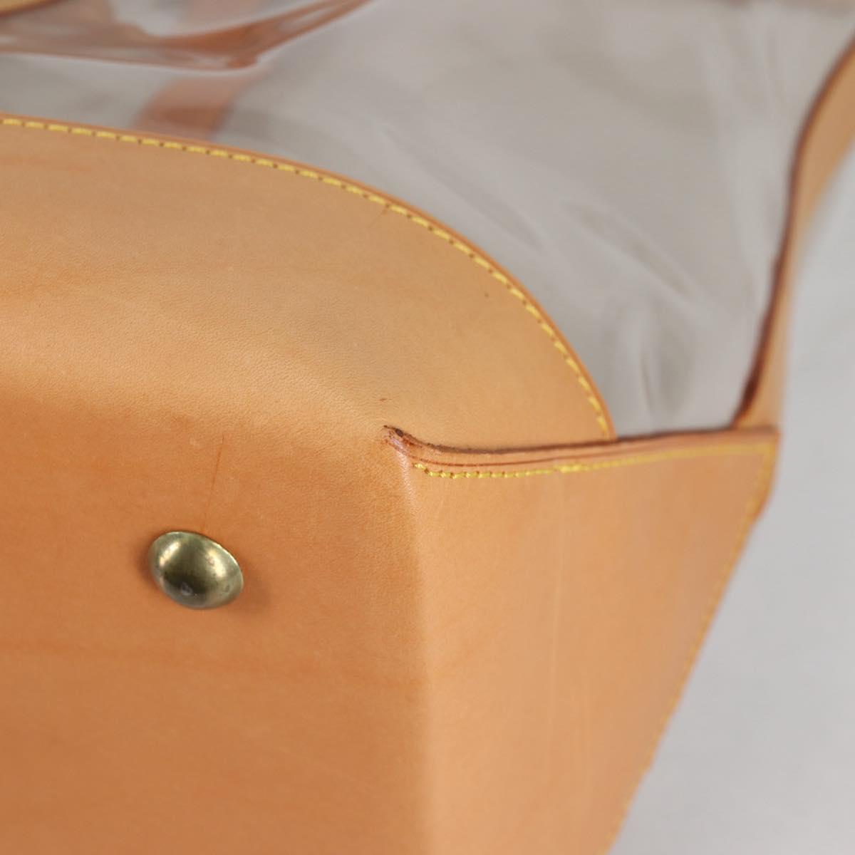 LOUIS VUITTON Isaac Mizrahi Tote Bag Vinyl Leather Clear M99027 Auth ki5924M