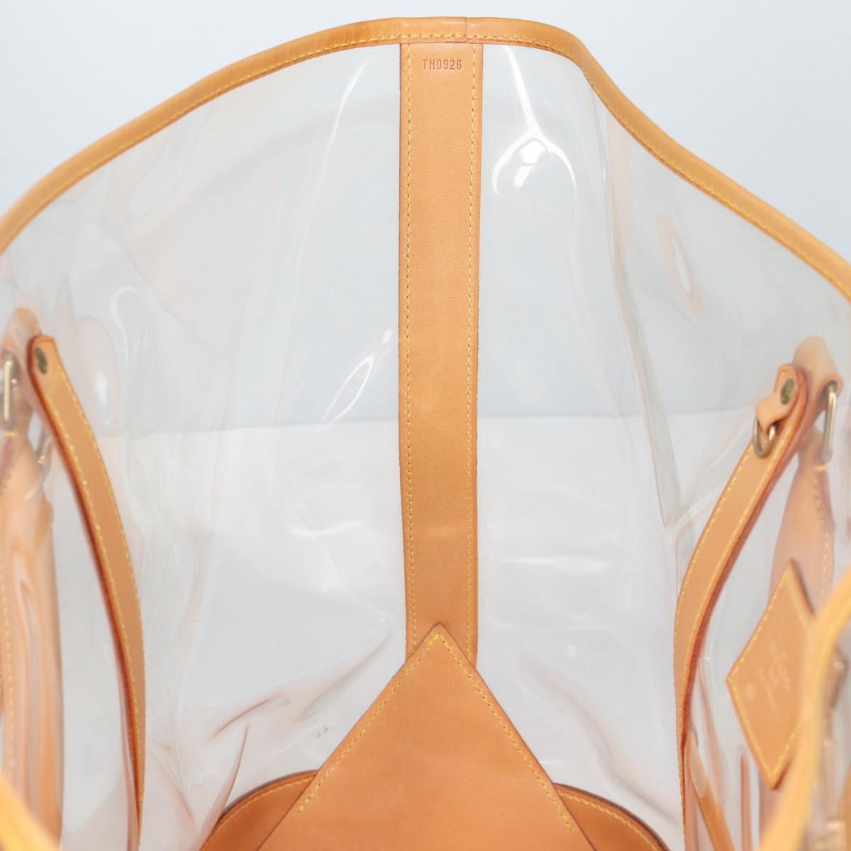 LOUIS VUITTON Isaac Mizrahi Tote Bag Vinyl Leather Clear M99027 Auth ki5924M