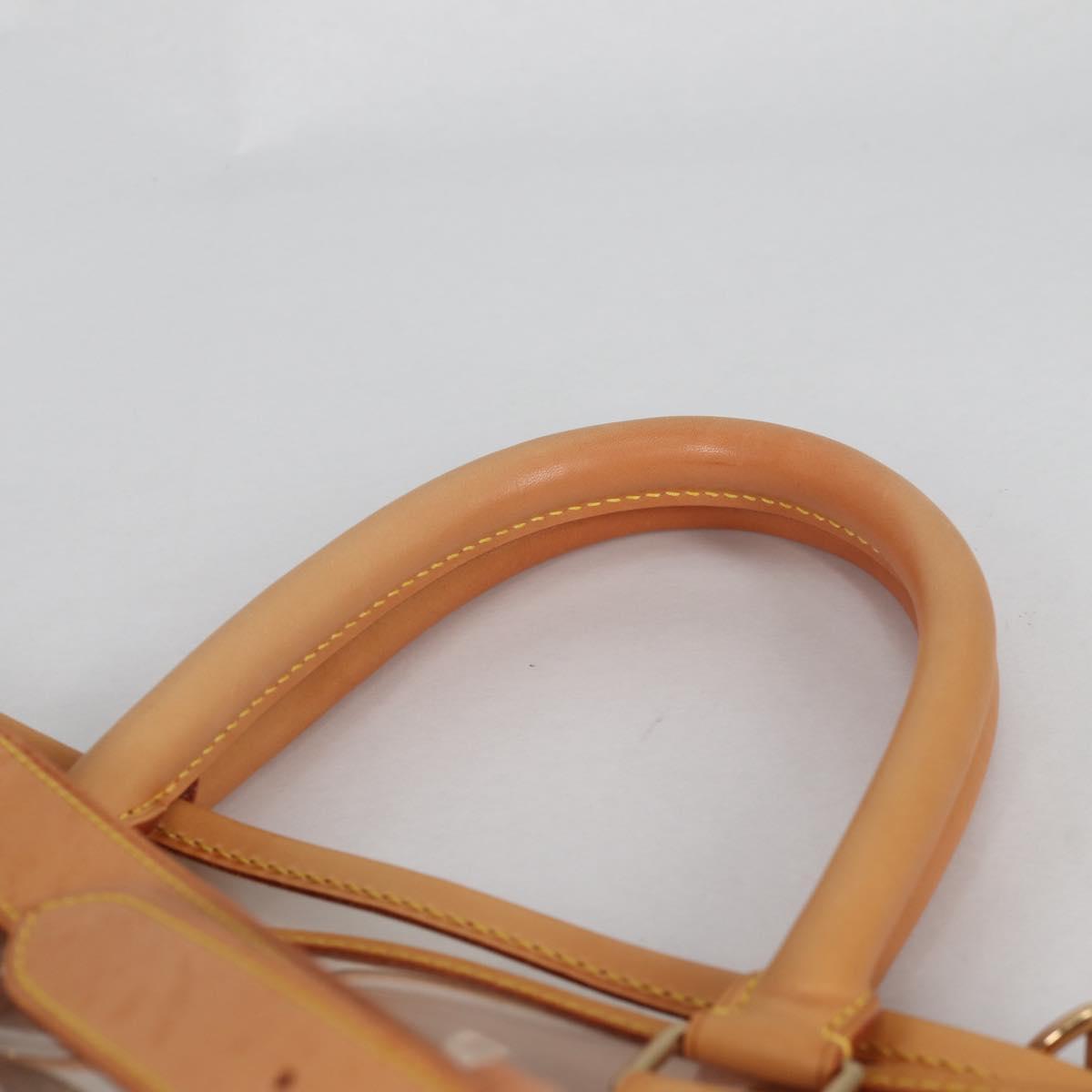 LOUIS VUITTON Isaac Mizrahi Tote Bag Vinyl Leather Clear M99027 Auth ki5924M