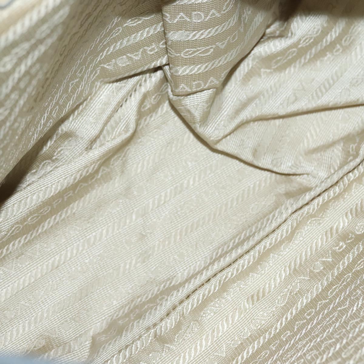 PRADA Shoulder Bag Nylon Light Blue Silver Auth ki5926