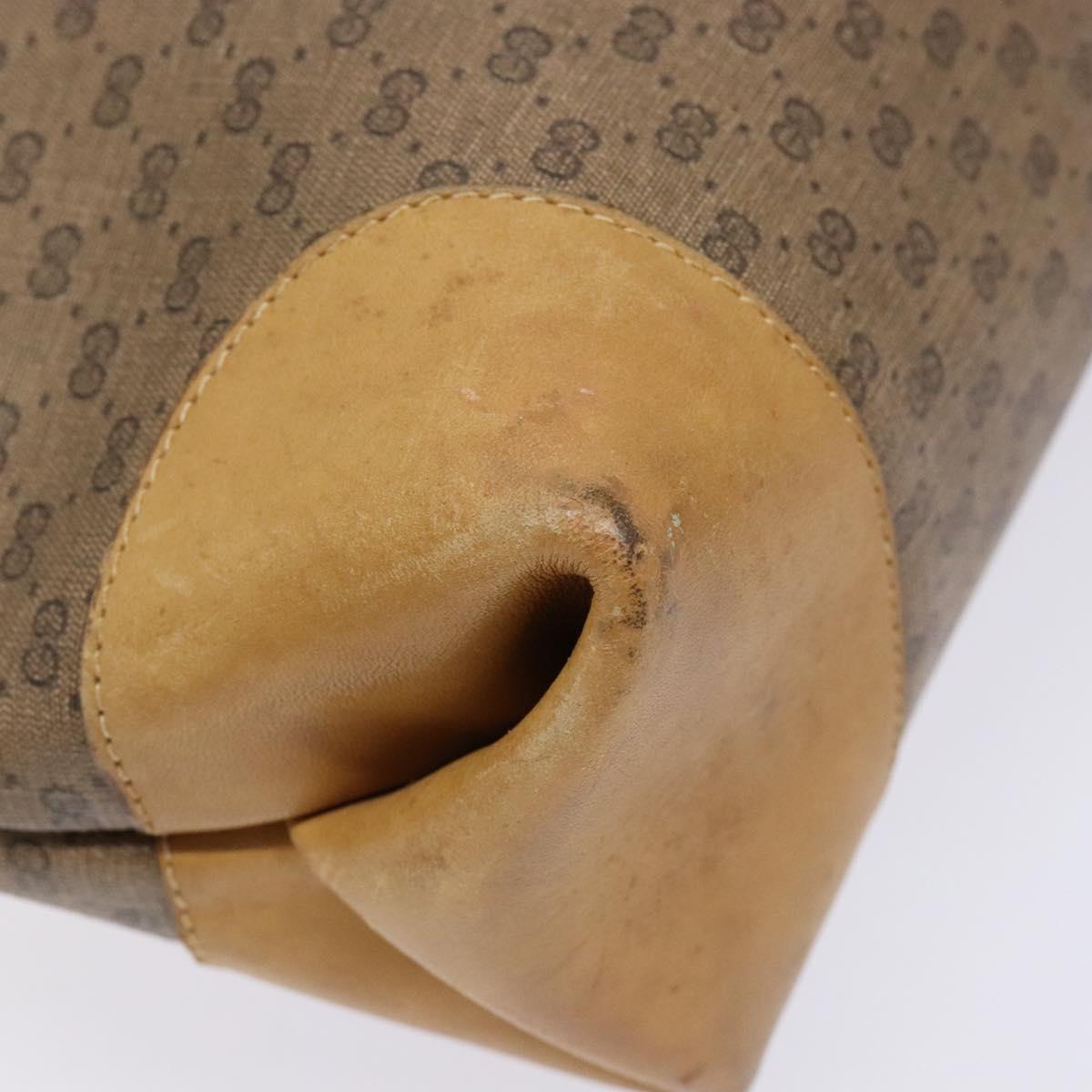 GUCCI Micro GG Supreme Web Sherry Line Bag PVC Beige 002 904 0131 Auth ki5940