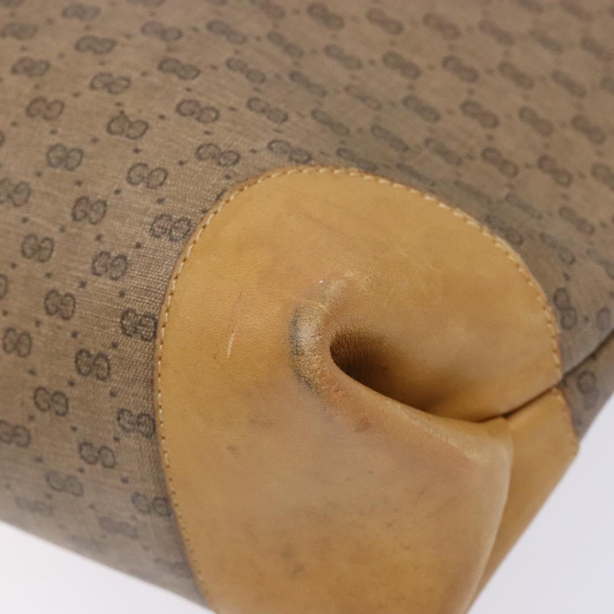 GUCCI Micro GG Supreme Web Sherry Line Bag PVC Beige 002 904 0131 Auth ki5940
