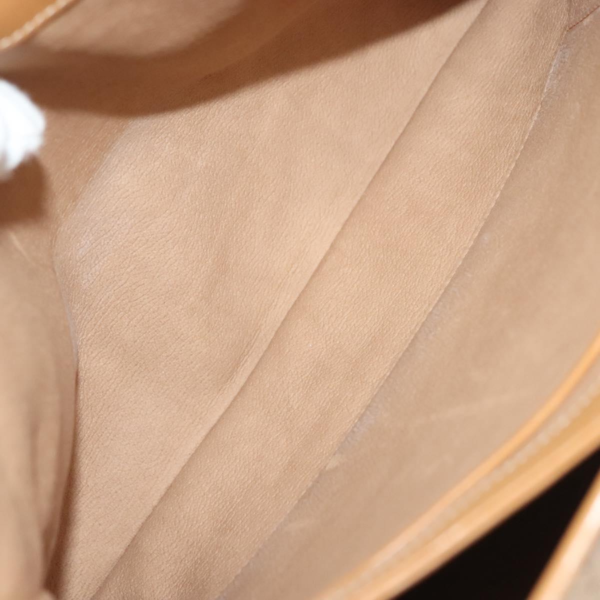 GUCCI Micro GG Supreme Hand Bag PVC Beige Gold 000 46 4857 Auth ki5941