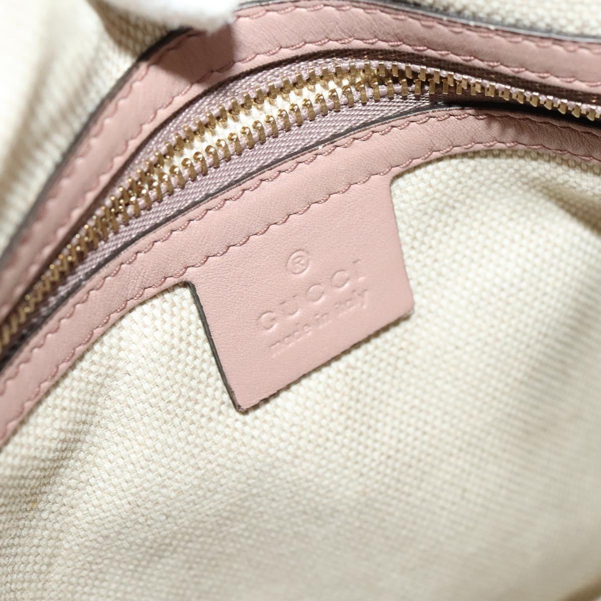 GUCCI Soho Hand Bag Enamel 2way Beige Gold 336751 Auth ki5942