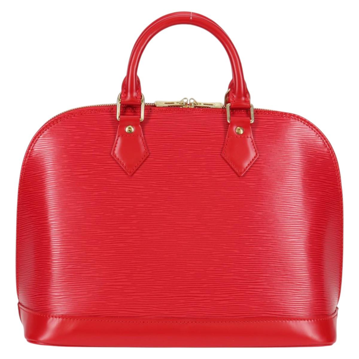 LOUIS VUITTON Epi Alma Hand Bag Castilian Red M52147 LV Auth ki5953V