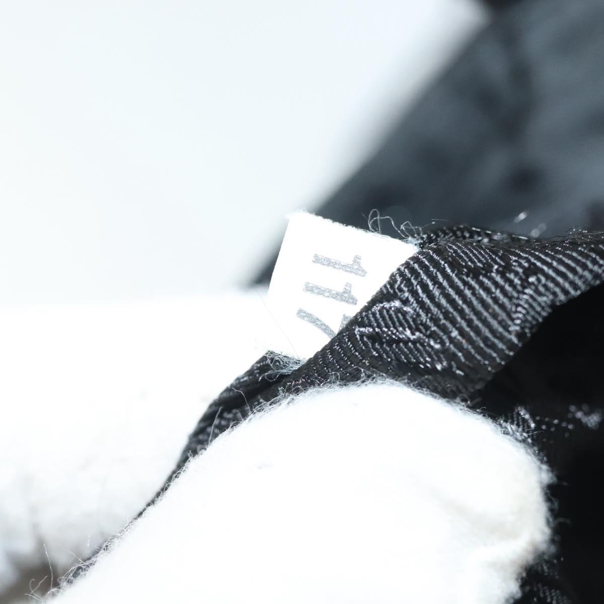 PRADA Shoulder Bag Nylon Black Silver Auth ki5954