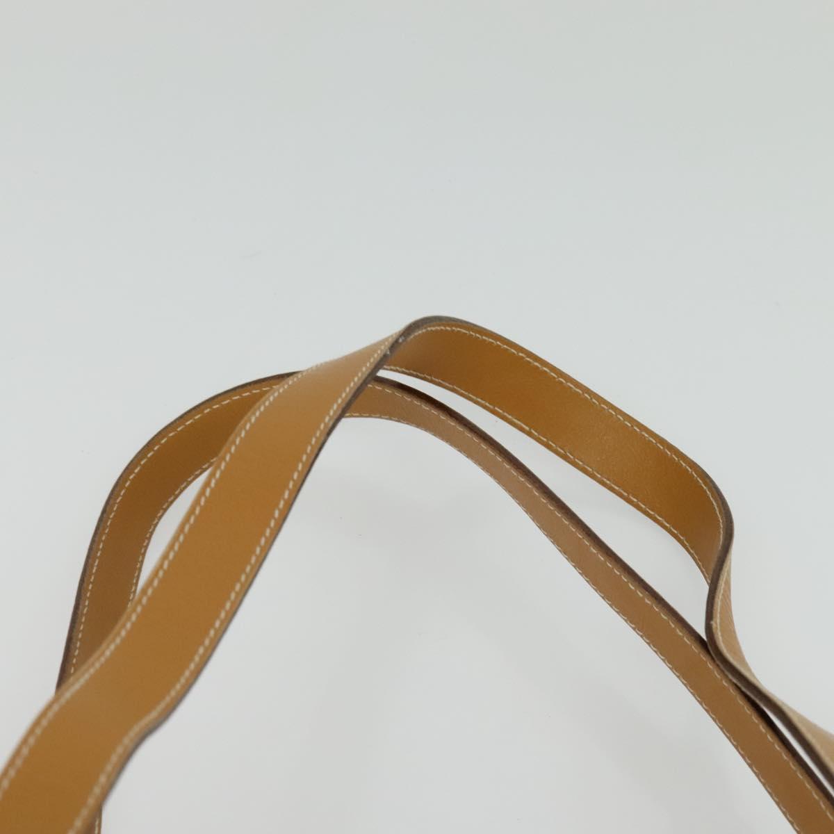 GUCCI Micro GG Supreme Hand Bag PVC Beige Gold 001 115 1199 Auth ki5990