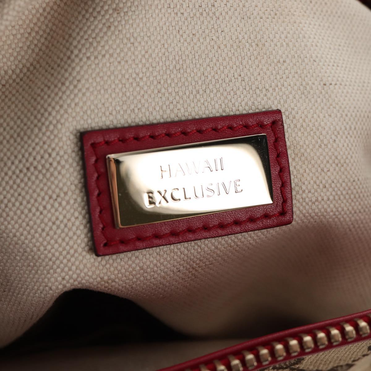 GUCCI GG Canvas Heart bit Tote Bag 2way Beige Red Auth ki5996V