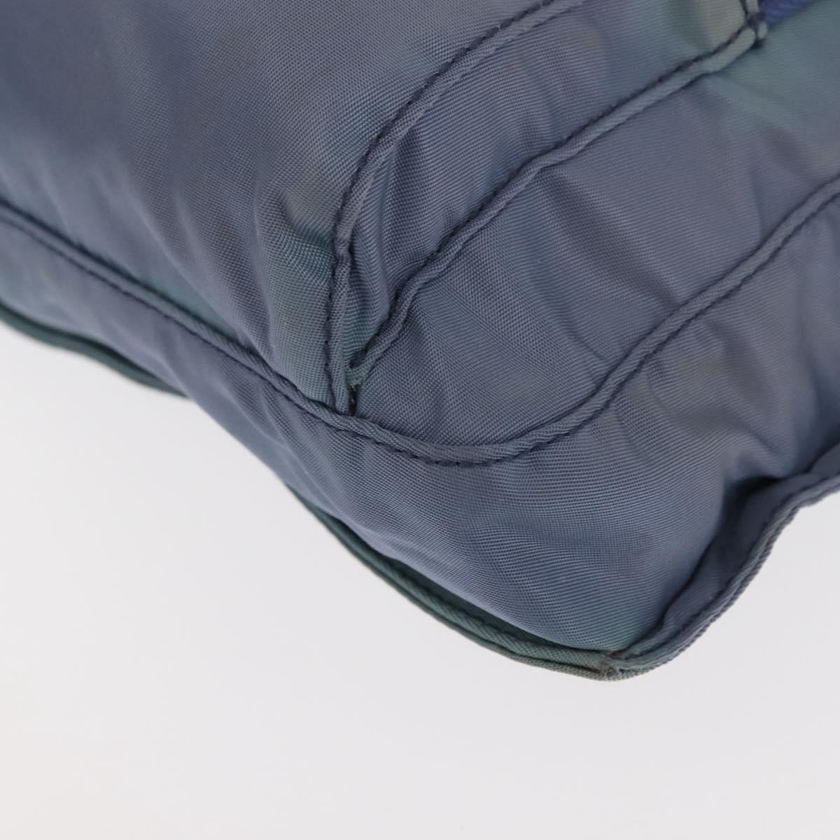 PRADA Shoulder Bag Nylon Light Blue Auth ki5998