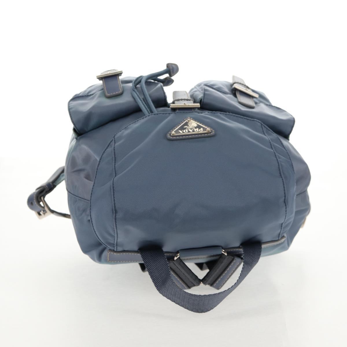 PRADA Backpack Nylon Light Blue Auth ki6000