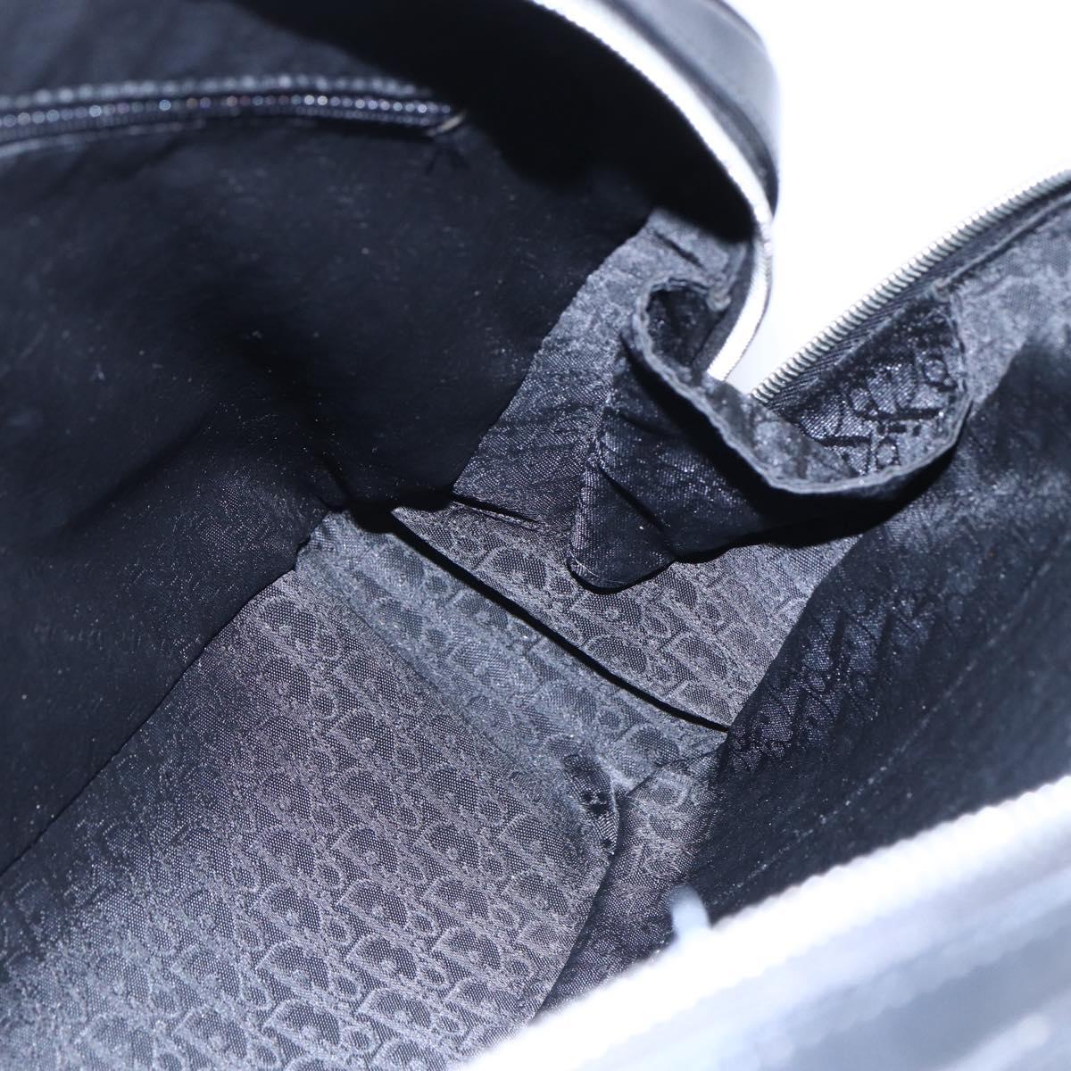 Christian Dior Boston Bag Leather Black Auth ki6003