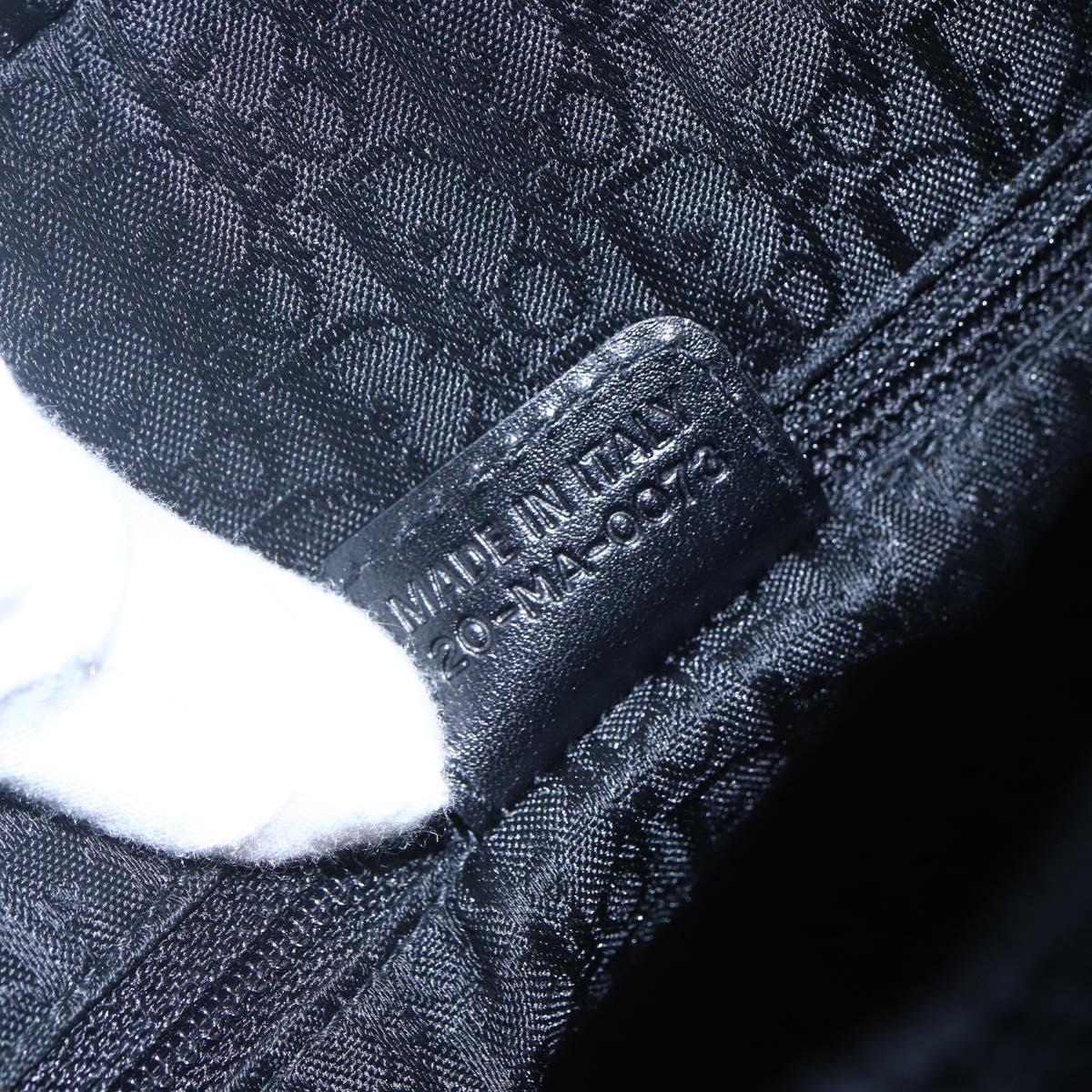 Christian Dior Boston Bag Leather Black Auth ki6003