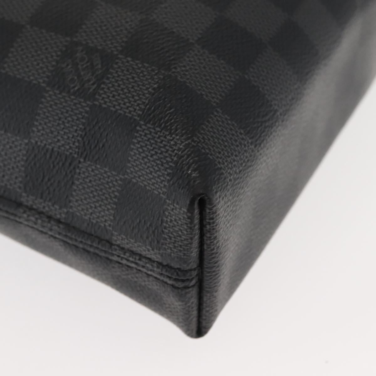 LOUIS VUITTON Damier Graphite Porte Documents Jules NM Bag N48260 LV Auth ki6007