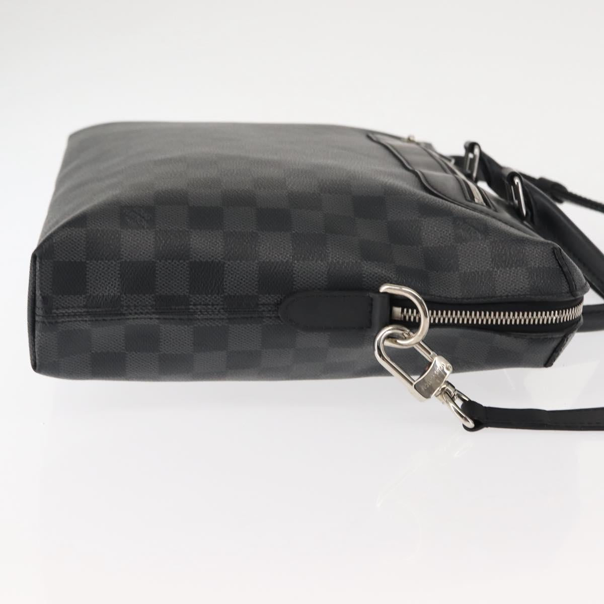 LOUIS VUITTON Damier Graphite Porte Documents Jules NM Bag N48260 LV Auth ki6007