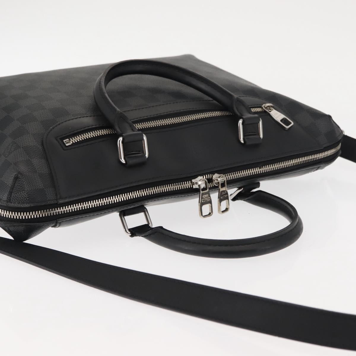 LOUIS VUITTON Damier Graphite Porte Documents Jules NM Bag N48260 LV Auth ki6007