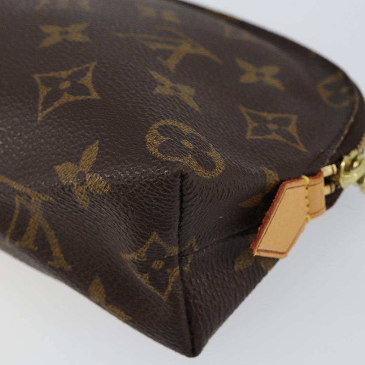 LOUIS VUITTON Monogram Pochette Cosmetic PM Cosmetic Pouch M47515 LV Auth ki6012