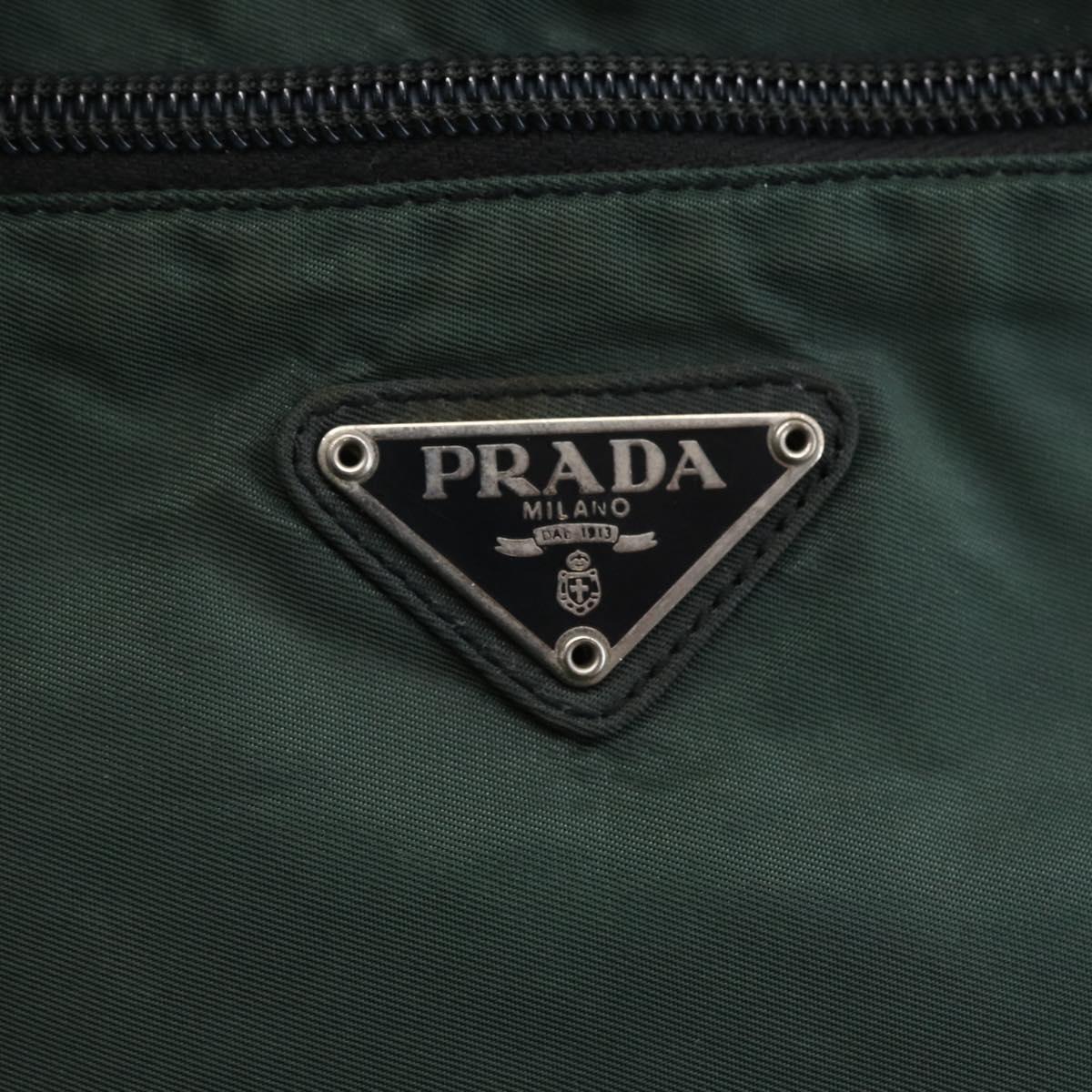 PRADA Tote Bag Nylon Khaki Auth ki6013
