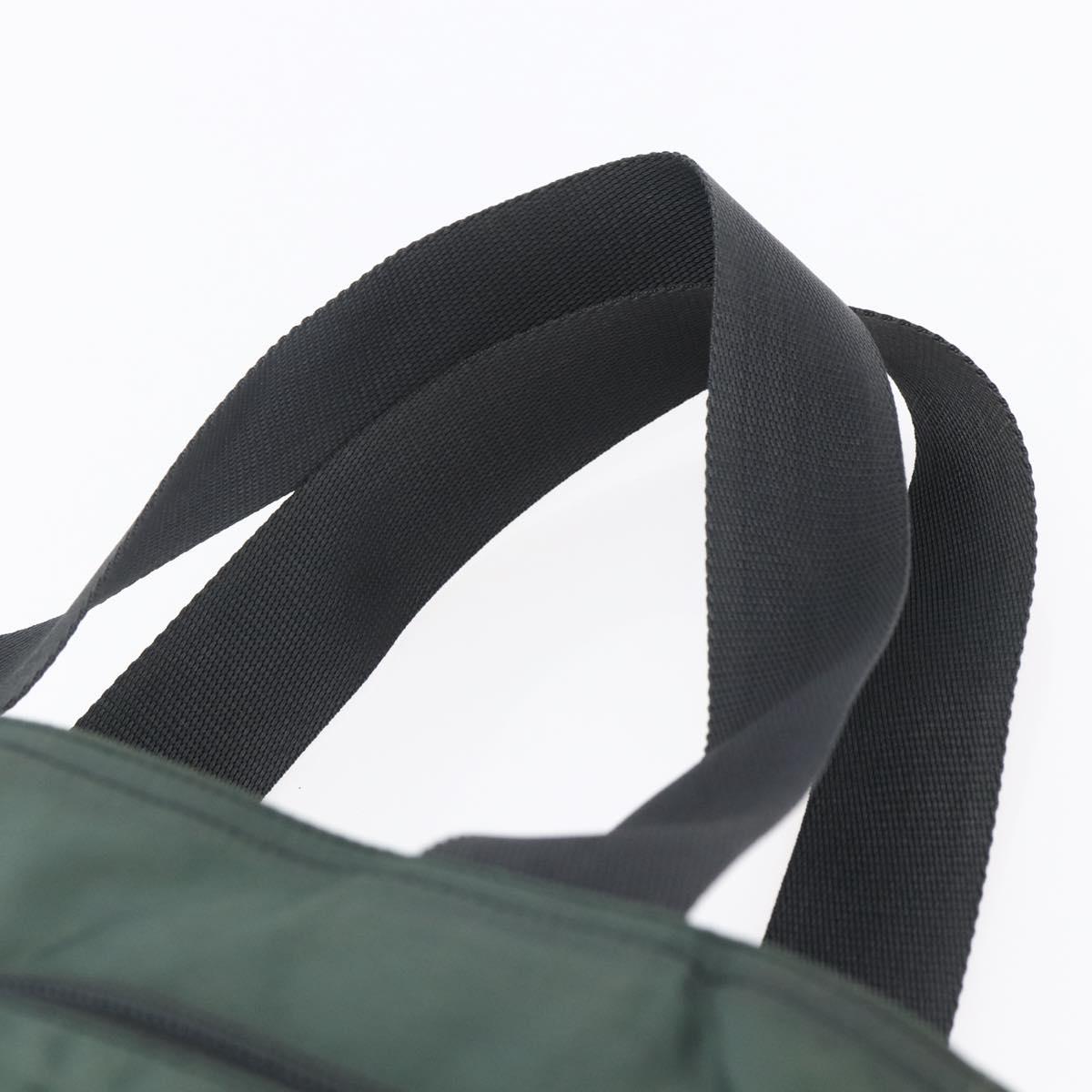 PRADA Tote Bag Nylon Khaki Auth ki6013