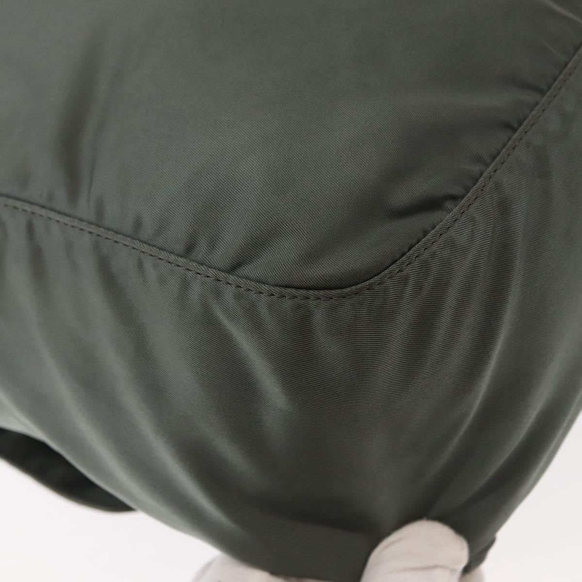 PRADA Shoulder Bag Nylon Khaki Auth ki6015