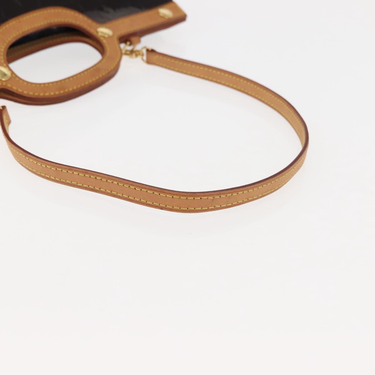 LOUIS VUITTON Monogram Vernis Roxbury Drive Hand Bag Amarante M91995 Auth ki6016