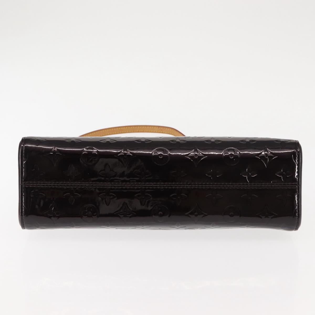 LOUIS VUITTON Monogram Vernis Roxbury Drive Hand Bag Amarante M91995 Auth ki6016