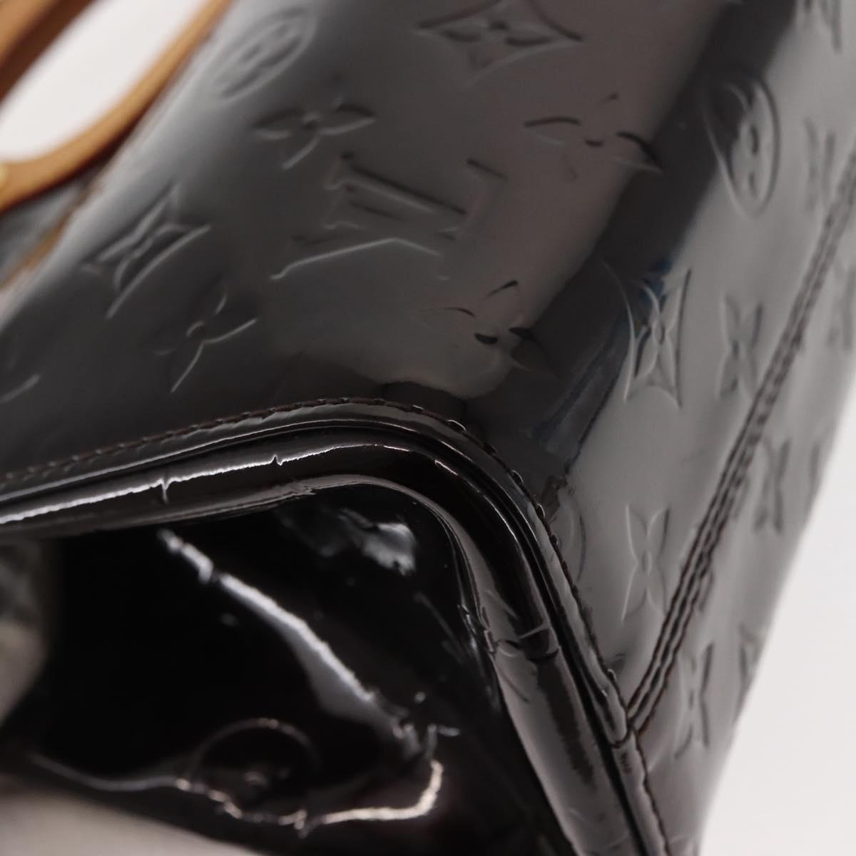 LOUIS VUITTON Monogram Vernis Roxbury Drive Hand Bag Amarante M91995 Auth ki6016