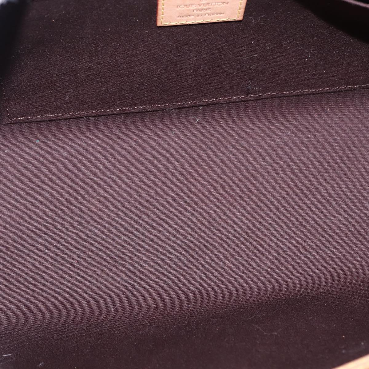 LOUIS VUITTON Monogram Vernis Roxbury Drive Hand Bag Amarante M91995 Auth ki6016