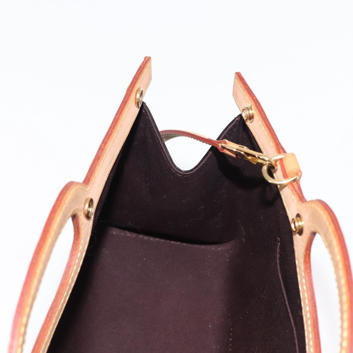 LOUIS VUITTON Monogram Vernis Roxbury Drive Hand Bag Amarante M91995 Auth ki6016