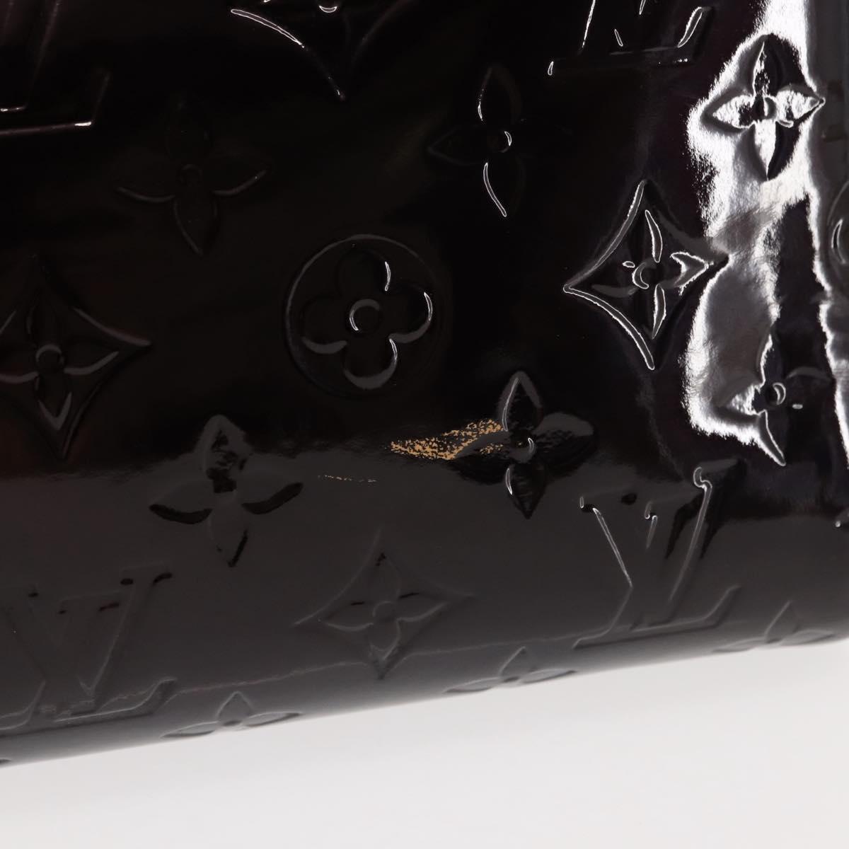 LOUIS VUITTON Monogram Vernis Roxbury Drive Hand Bag Amarante M91995 Auth ki6016