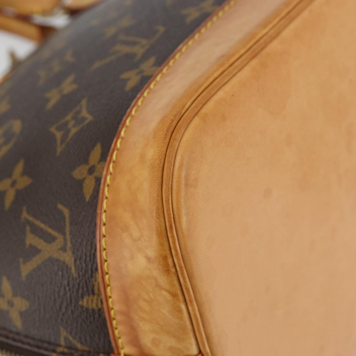 LOUIS VUITTON Monogram Alma Hand Bag M51130 LV Auth ki6021