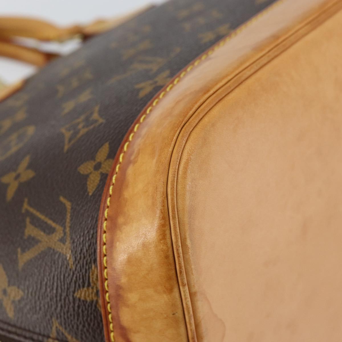 LOUIS VUITTON Monogram Alma Hand Bag M51130 LV Auth ki6021