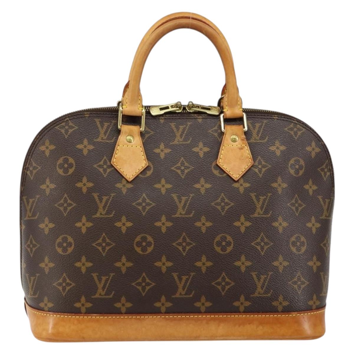 LOUIS VUITTON Monogram Alma Hand Bag M51130 LV Auth ki6021