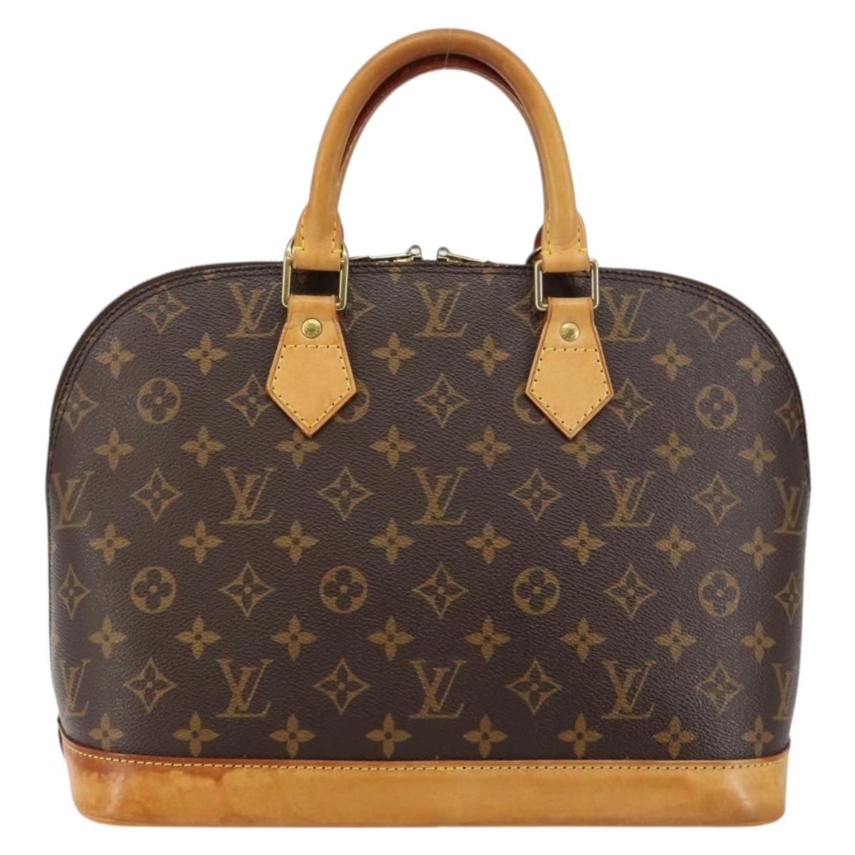 LOUIS VUITTON Monogram Alma Hand Bag M51130 LV Auth ki6021