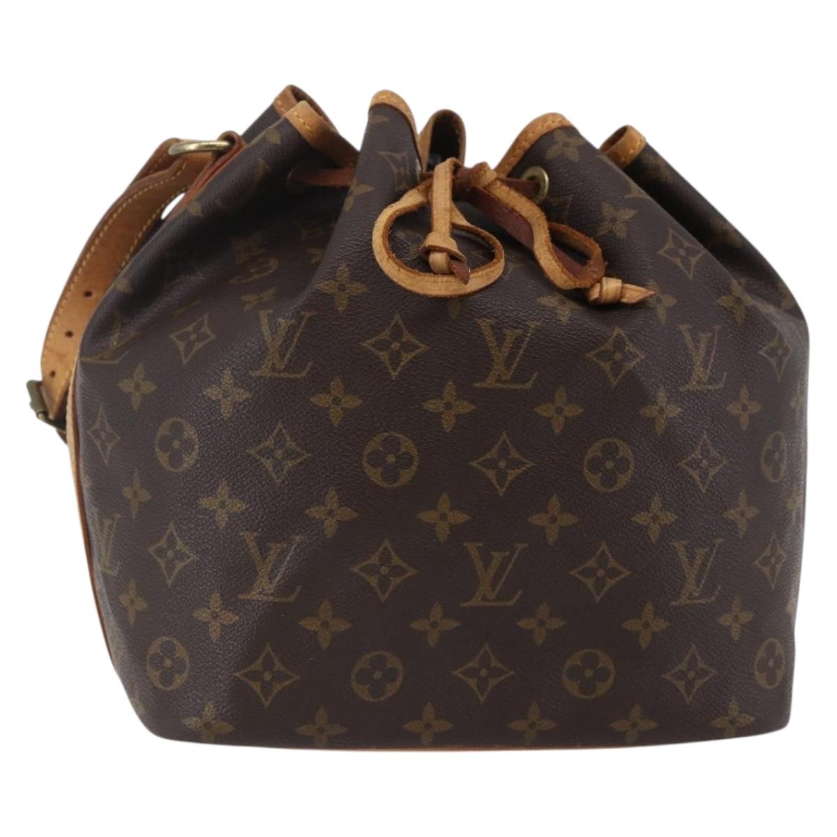 LOUIS VUITTON Monogram Petit Noe Shoulder Bag M42226 LV Auth ki6028