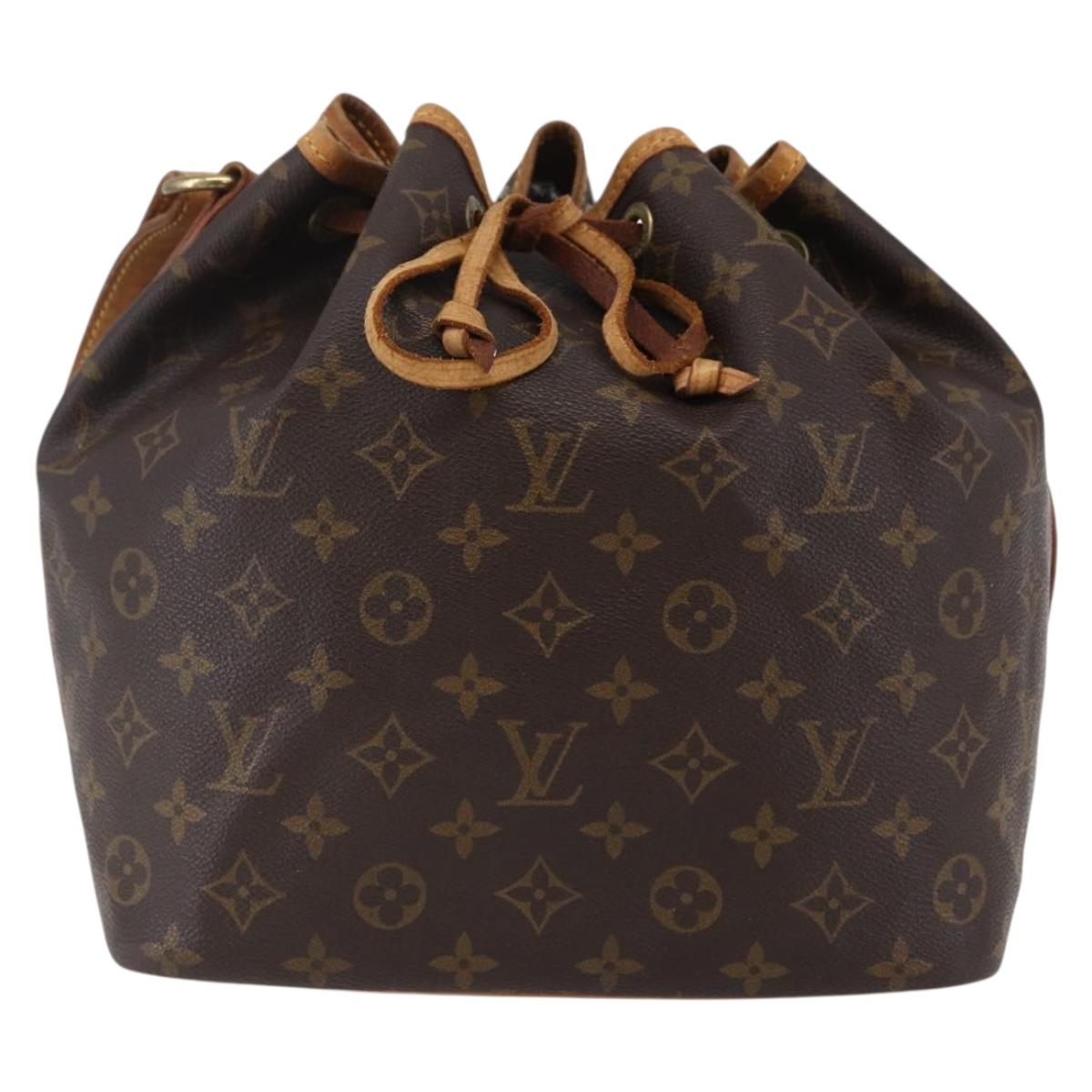 LOUIS VUITTON Monogram Petit Noe Shoulder Bag M42226 LV Auth ki6028